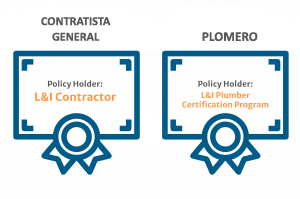 Certificados de contratista generala y plomeros