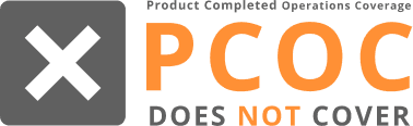 Product Completed Operations Coverage PCOC does not cover