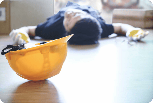 Contractor who suffered an accident but has a Constractor Liability insurance policy