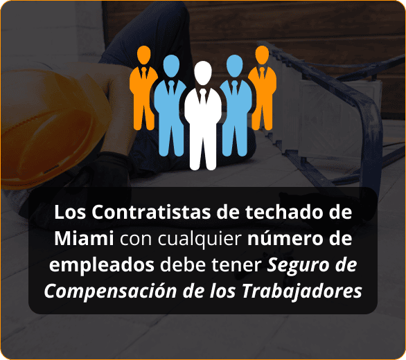Infografia de Seguro de compensaci&oacute;n laboral para techadores de Miami