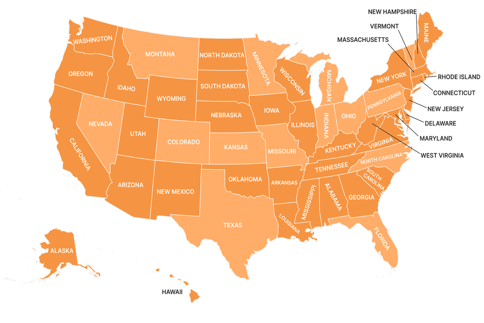 states map